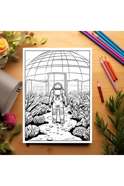 Legendary Gifts Adult Coloring Book, 50 Illustrations, Gardens Of The Galaxy, 106 Pages