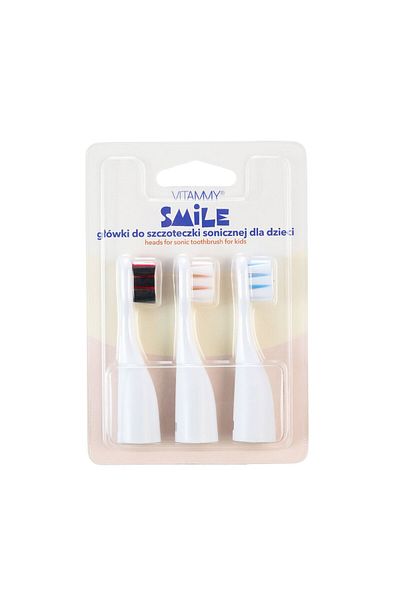 Vitammy Set of 3 toothbrush refills VITAMMY Smile TH1804-3, Set I, Cream