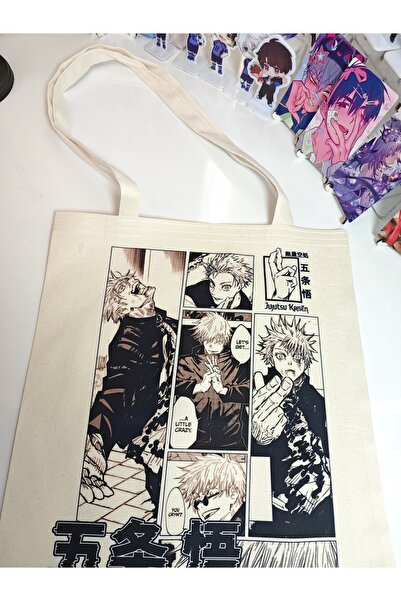 Yenaplanner Jujutsu Kaisen Gojo Bez Poşet / Bez Çanta ( 1 adet)