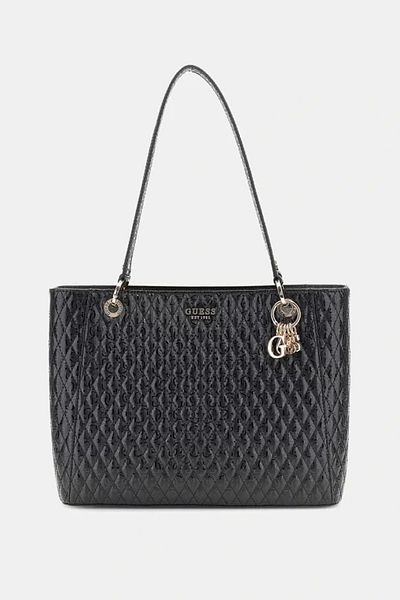 Guess Betula Christmas Tote Жіноча чорна сумочка Hwgg9626250-bla