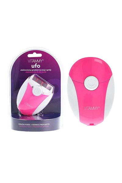 Vitammy Vitammy Ufo LED electric comb, lice exterminator, Pink
