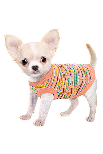 Choice XL Orange Rib Dog Shirt Vest for Small Dogs Chihuahua Puppy Clothes Tank Tee-Pink