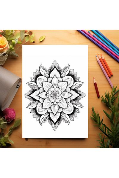 Legendary Gifts Anti-stress Coloring Book, 50 Illustrations, Mandala - Volume Ii, 106 Pages, Format: A5