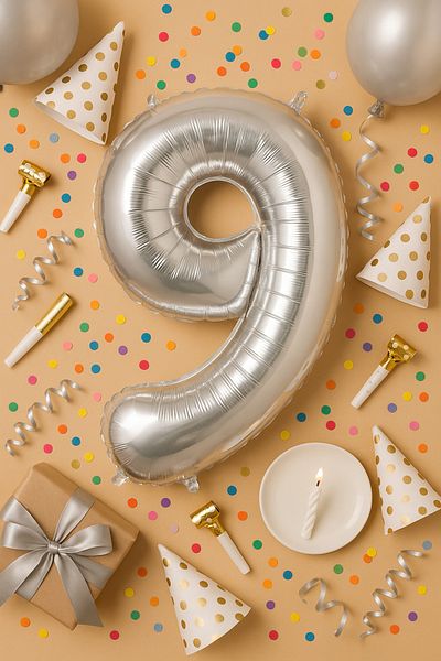 hediyeofisi 100 Cm Silver Gray Large Size Foil 0 Number Balloon 40inc