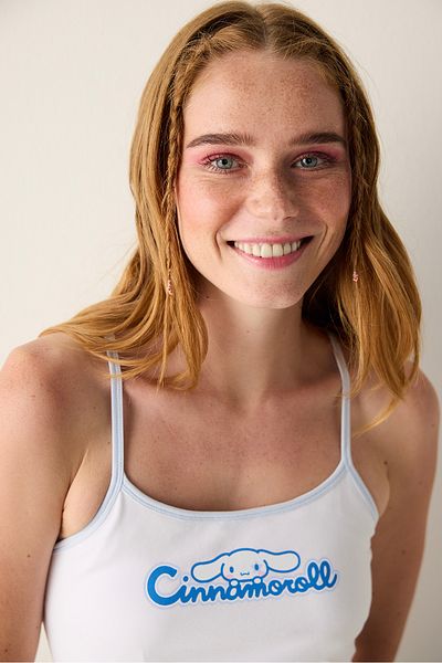Penti Weißes Thin Strap Tank Top - Sanrio Collection