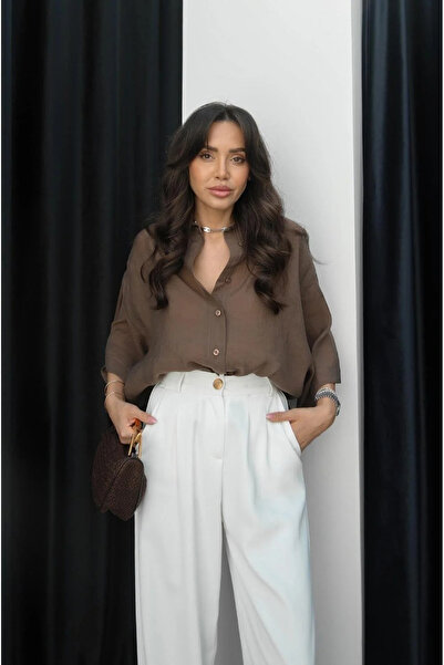 My Blog Hedvábná košile Tarçin Oversize - 4927