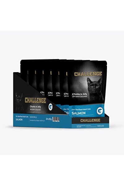 Challenge Somonlu Pouch challenge Kısırlaştırılmış Yetişkin Kedi Pouch 85 grx...