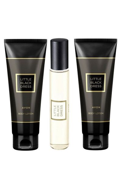 AVON Set mini apa de parfum Little Black Dress si 2xbody lotion Little Black Dress