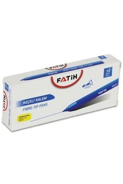 Fatih Felt Pen Blue Pack of 10 34030