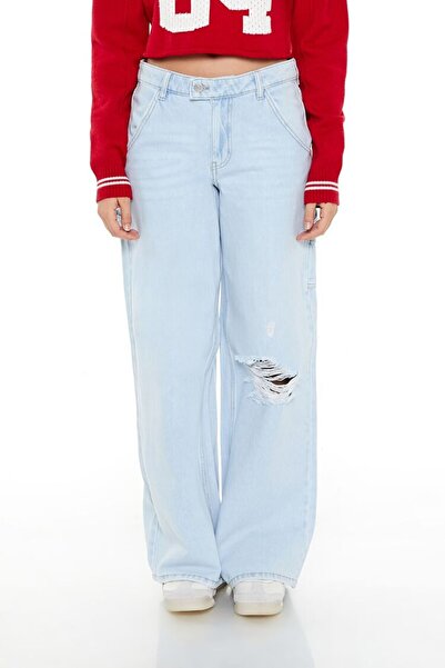 Forever 21 Mid-Rise Kargo Jean Pantolon