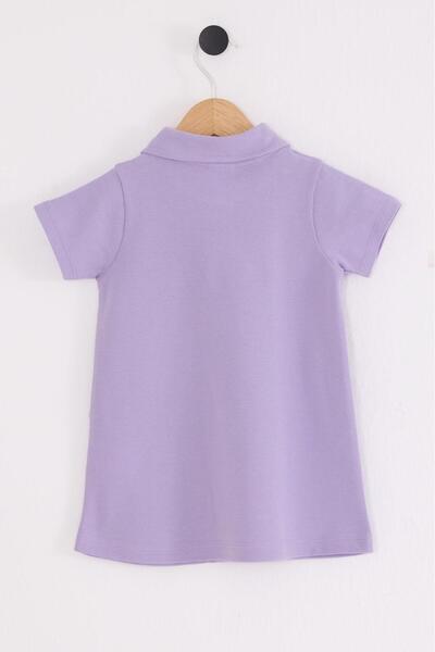 U.S. Polo Assn. Polo Yaka %100 Pamuk Kız Çocuk Pike Elbise