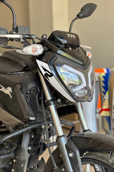Banxtre For Tvs Raider with R Logo Headlight Eyebrow Detail Sticker Sticker (Right and Left)