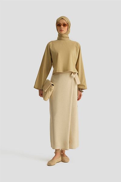 Armine Wrap Skirt 25Y1831 Ecru