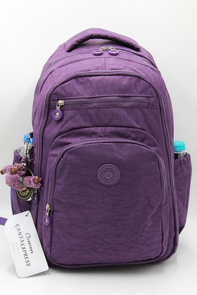 ÇantaExpress Σχολική τσάντα 1800 Μωβ Αδιάβροχη Υφασμάτινη Σχολική τσάντα Unisex
