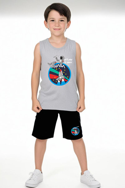 FYK KİDS Костюм для хлопчиків з принтом з нульовим рукавом ASTRANOT