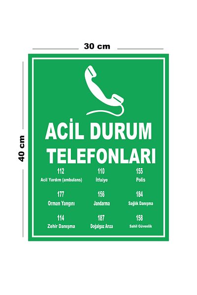Lucena Metal Emergency Phones 30cm X 40cm A3 Size Warning Sign Directional Sign