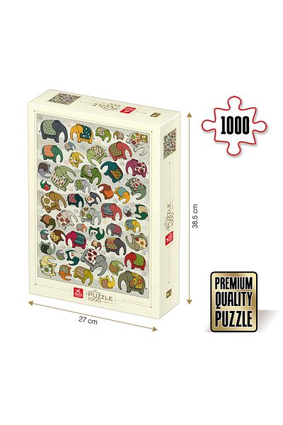 D-Toys Puzzle 1000 pieces - Elephants