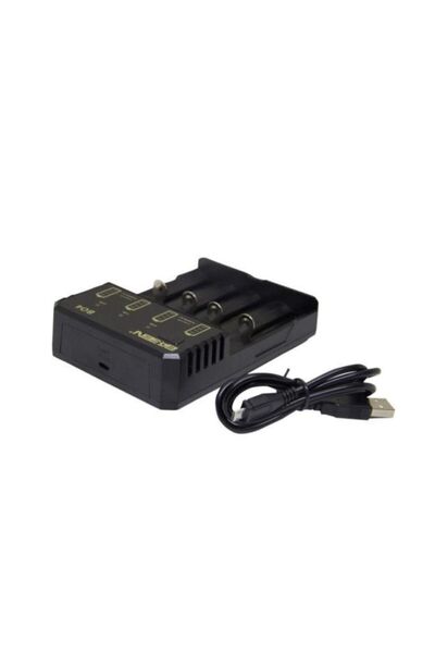 Sertec Basen Bo-4 Pro 18650 3.7v 4'lü Pil Şarj Aleti