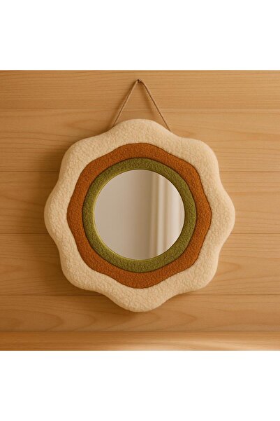 Tufting Ayna , Tasarım Ayna , Hediyelik Dekor Ayna ,Bohem Retro Ayna