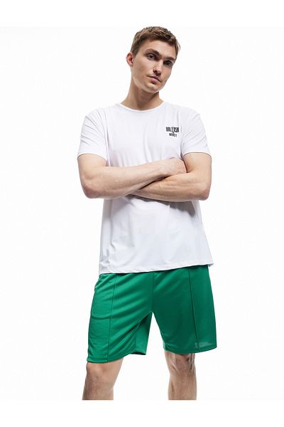 Koton Αθλητικό σορτς Oversize με ραβδώσεις με λεπτομέρεια τσέπης και κορδόνι στη μέση