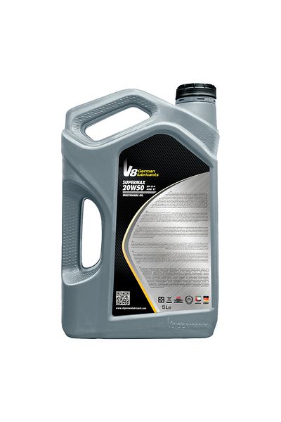 SAMER V8 German Lubricants 20w-50 E7 Supermax Diesel Engine Oil 5l – Api Ci-4, Speed Enhancer