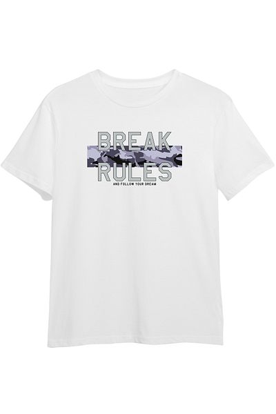 FYK KİDS Boy's Camouflage Patterned Capri-T-Shirt Bottom Top Set