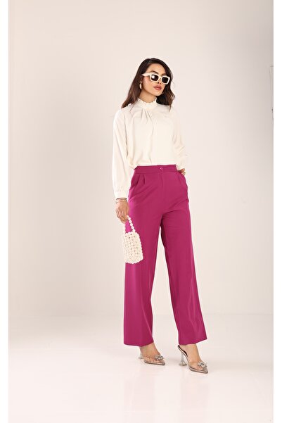 SahraAfra Yüksek Bel Palazzo Pantolon