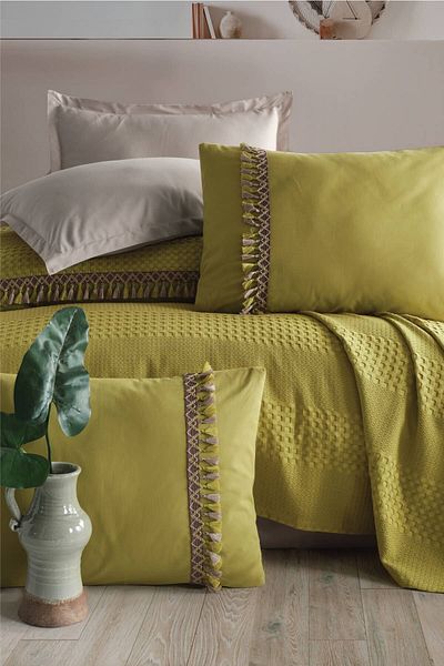 Clasy Boutique Single Tasseled Pique Set Bohamline