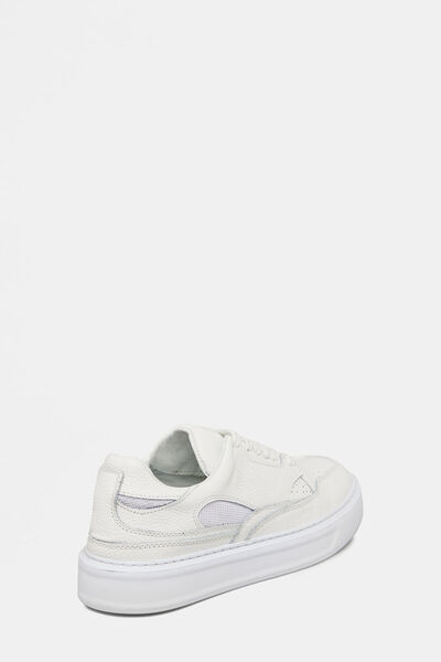 W Collection White Leather Sports Shoes