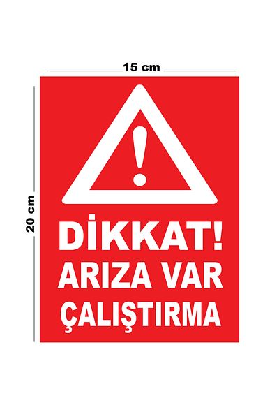 Lucena Metal Caution Hazard Present Operate 15cm X 20cm Warning Sign Directional Sign