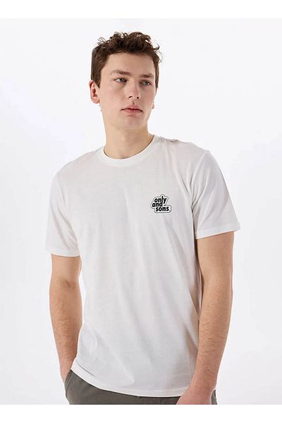 Only & Sons Onsarch Logo Reg Ss Tee Cs White Men's T-Shirt 22034493