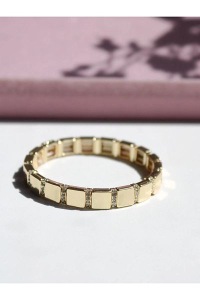 Reorah Collection Gold Shine Elastic Bracelet