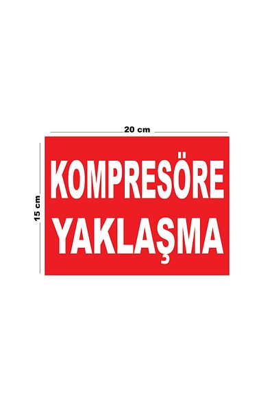 Lucena Approach to Metal Compressor 15cm X 20cm Warning Sign Directional Sign