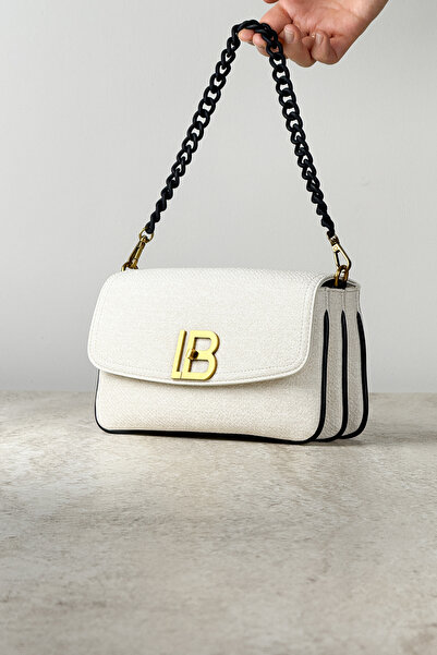 DSN Полотно з текстурованим ланцюжком, детальна стильна сумка на руку та плече + шарф у подарунок