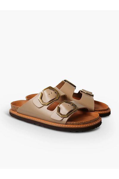 Genuins Woman / girl slipper galia g106269 genuine leather dress taupe