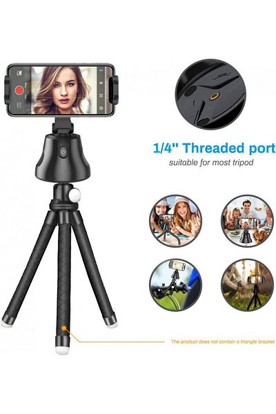 powcan Phone Gimbal Stabilizer, Black, 93 X 165.4 Mm