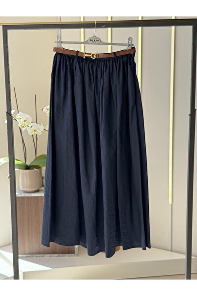 LISSE تنورة المظلة الزرقاء البحرية المقوسة 11102