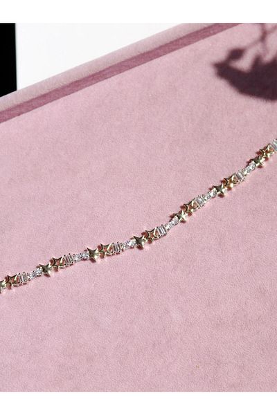Reorah Collection White Shiny Star Bracelet