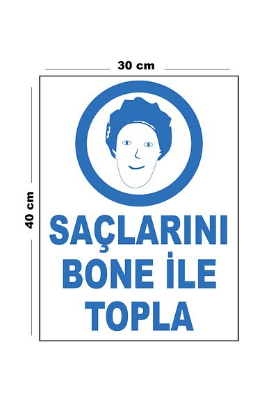 Lucena Gather Metal Hair with Bonnet 30cm X 40cm A3 Size Warning Sign Diversion Sign