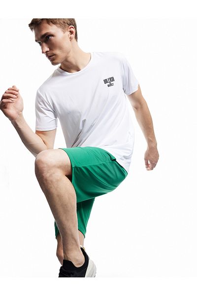 Koton Αθλητικό σορτς Oversize με ραβδώσεις με λεπτομέρεια τσέπης και κορδόνι στη μέση