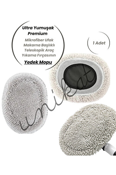 UNIKAT Ultra Yumuşak Premium Mikrofiber Ufak Makarna Başlıklı Teleskopik Araç...