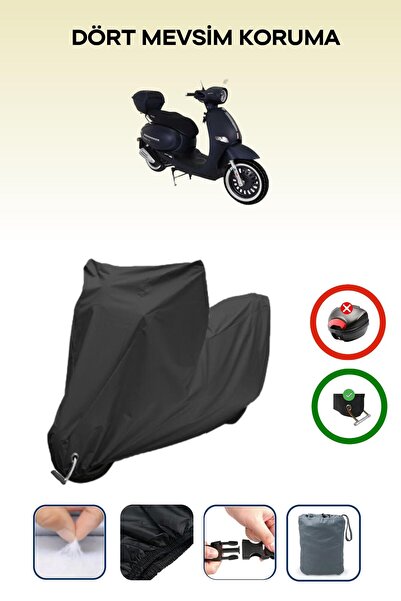 Breen Black, Arora Ar Cappucino 125, Motorcycle Tarpaulin, Lock Compatible, R...