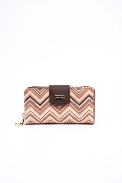 Silver Polo Silver & Polo Nut - Brown Sp928 Women's Wallet & Card Holder