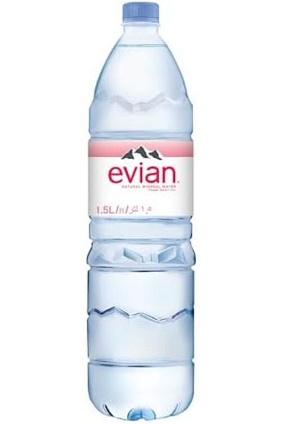 Evian Mineral Water Pet Bottle, 6 x 1.5 Liters
