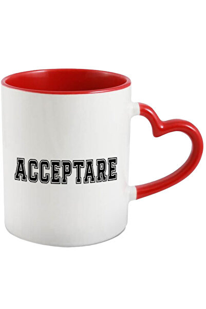 StoryGift Romania Acceptance Mug, Motivational Message, Inspirational Text, Self Care, 330ml, Ceramic, With ,STG