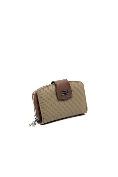 Silver Polo Silver & Polo L.Khaki - Brown Sp874 Women's Wallet & Card Holder