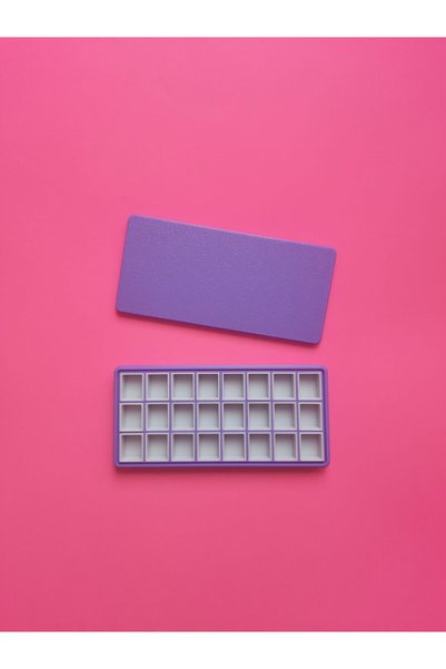 PLASTOBE Curved Watercolor and Pigment Paint Box 24 Compartments Bioplastic (Halfpan and Fullpan)