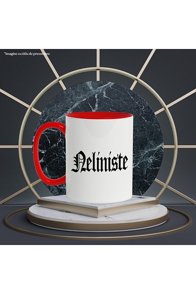 StoryGift Romania Anxiety Mug, Motivational Message, Word, Inspirational Text, Self Care, 330ml, With ,STG