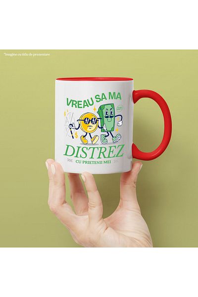 StoryGift Romania Mug with Couple Gold Coin and Green Banknote text I want to have fun, Ceramic, With ,STG