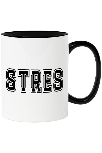 StoryGift Romania Stress Mug, Motivational Message, Inspirational Text, Self Care, 330ml, Ceramic c, With, STG